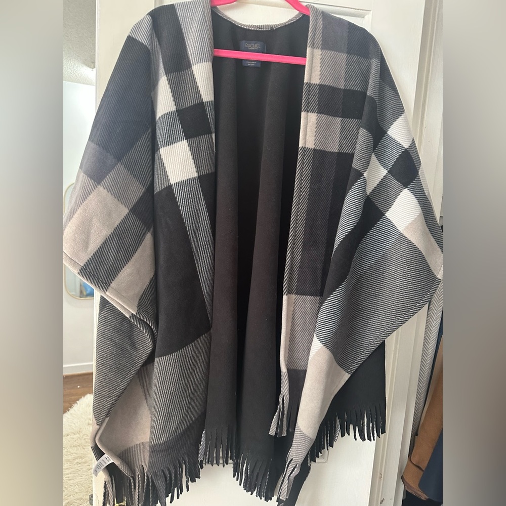 Plaid cape